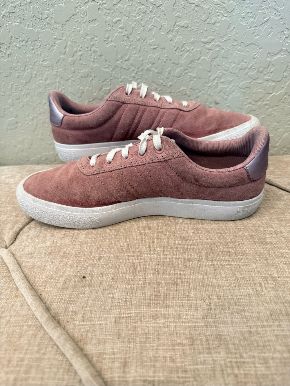 Adidas Vulc Raid3R sneakers in a pink "Magic Mauve"